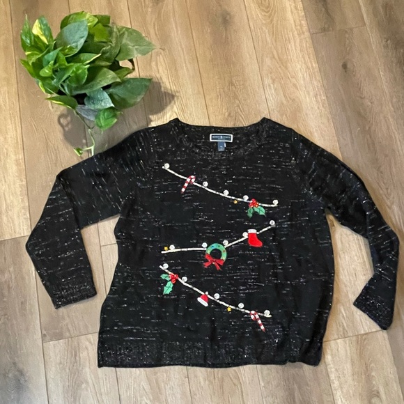 Karen Scott Sweaters - Women’s Festive/Ugly Christmas Sweater 1X